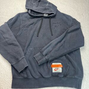 Nike Sportswear Club Fleece Drip Hoodie Medium Black